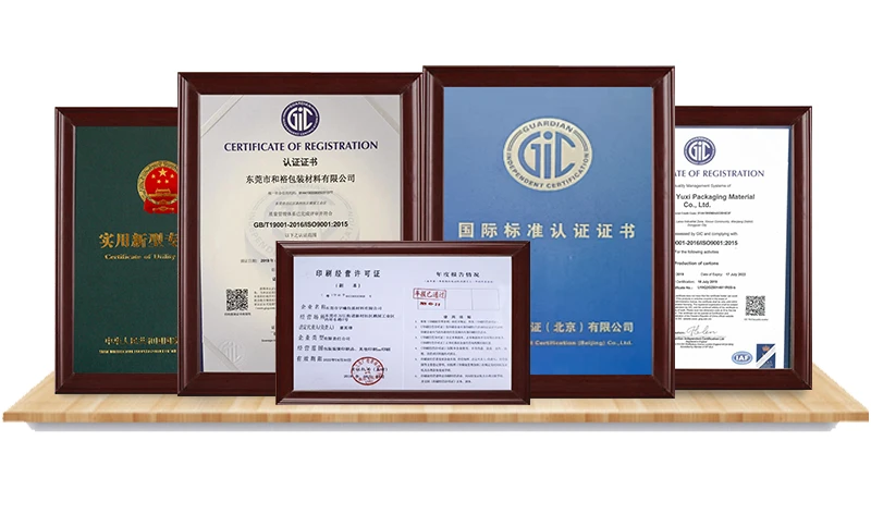 7Corrugated box certificate 7Corrugated box certificate